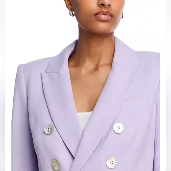 Veronica Beard New Miller Dickey Blazer in Soft Lilac Size 14 - Picture 6 of 8